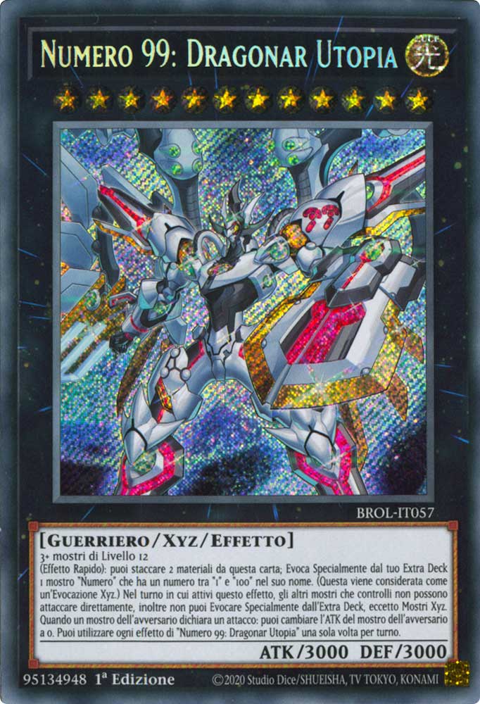 BROL-IT057 Numero 99: Dragonar Utopia rara segreta 1a Edizione (IT) -NEAR MINT-