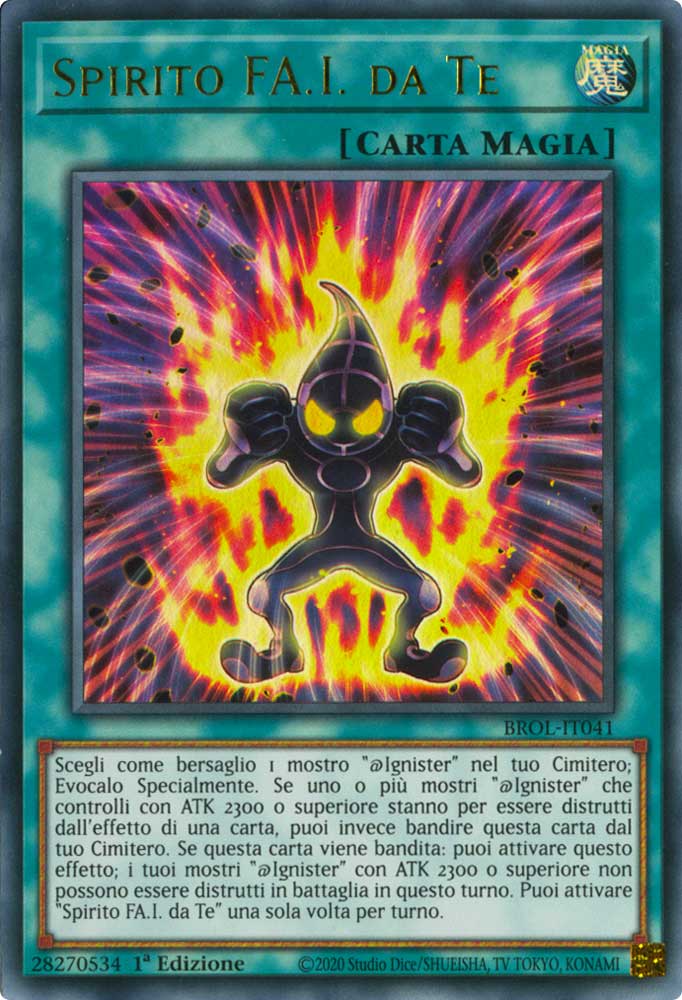 BROL-IT041 Spirito FA.I. da Te ultra rara 1a Edizione (IT) -NEAR MINT-