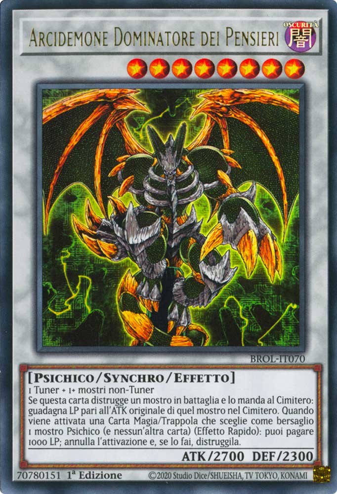 BROL-IT070 Arcidemone Dominatore dei Pensieri ultra rara 1a Edizione (IT) -NEAR MINT-