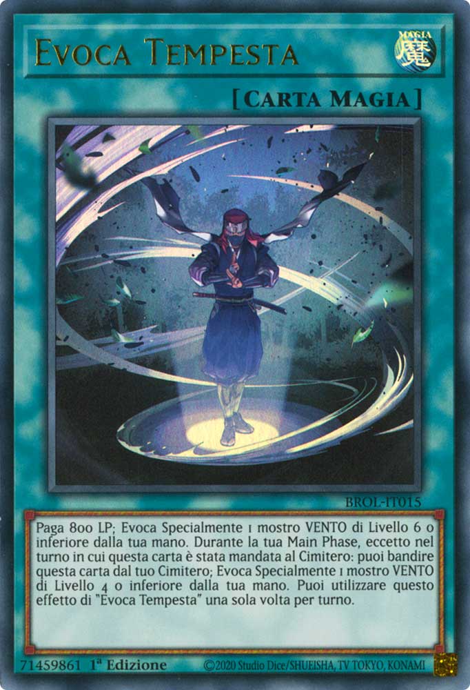 BROL-IT015 Evoca Tempesta ultra rara 1a Edizione (IT) -NEAR MINT-
