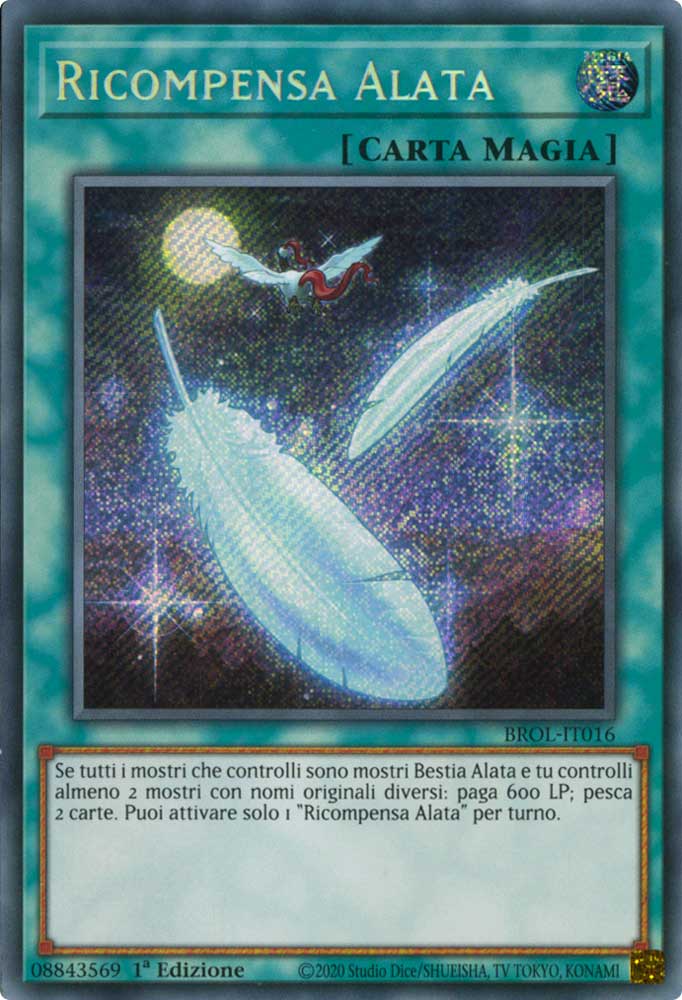 BROL-IT016 Ricompensa Alata rara segreta 1a Edizione (IT) -NEAR MINT-