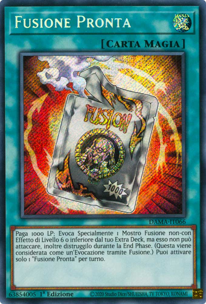 DAMA-IT066 Fusione Pronta rara segreta 1a Edizione (IT) -NEAR MINT-