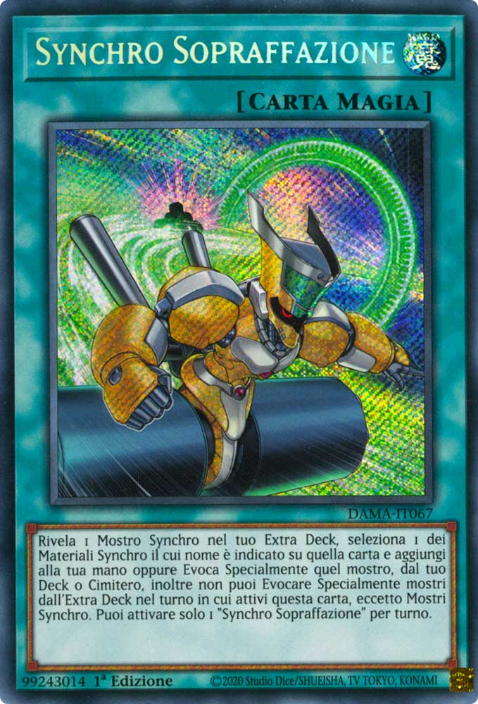 DAMA-IT067 Synchro Sopraffazione rara segreta 1a Edizione (IT) -NEAR MINT-