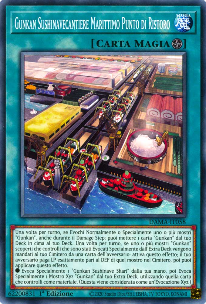 DAMA-IT058 Gunkan Sushinavecantiere Marittimo Punto di Ristoro comune 1a Edizione (IT) -NEAR MINT-