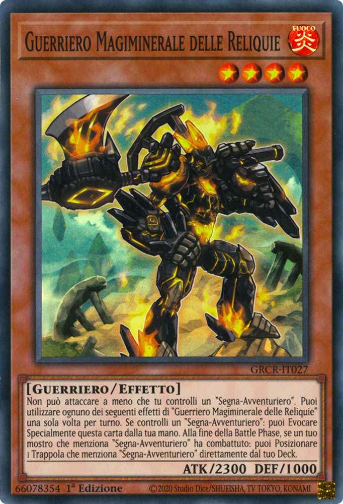 GRCR-IT027 Guerriero Magiminerale delle Reliquie super rara 1a Edizione (IT) -NEAR MINT-