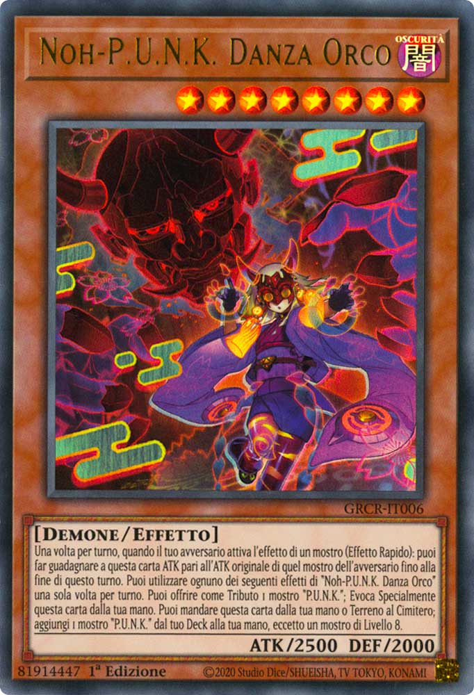 GRCR-IT006 Noh-P.U.N.K. Danza Orco ultra rara 1a Edizione (IT) -NEAR MINT-