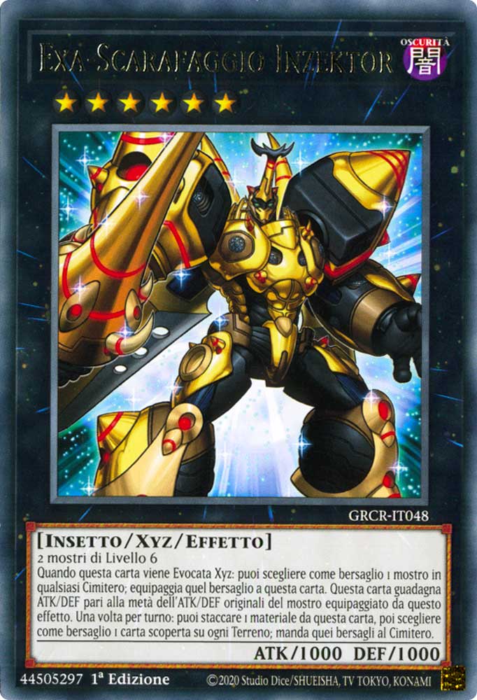 GRCR-IT048 Exa-Scarafaggio Inzektor rara 1a Edizione (IT) -NEAR MINT-