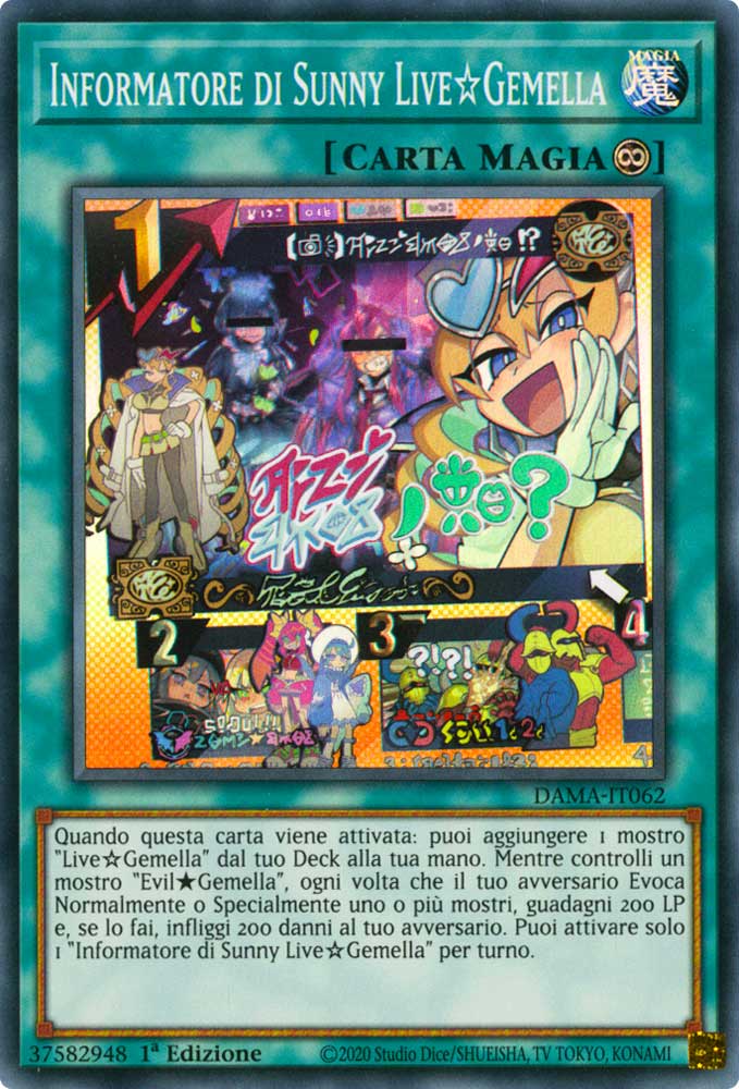 DAMA-IT062 Informatore di Sunny Live Gemella super rara 1a Edizione (IT) -NEAR MINT-