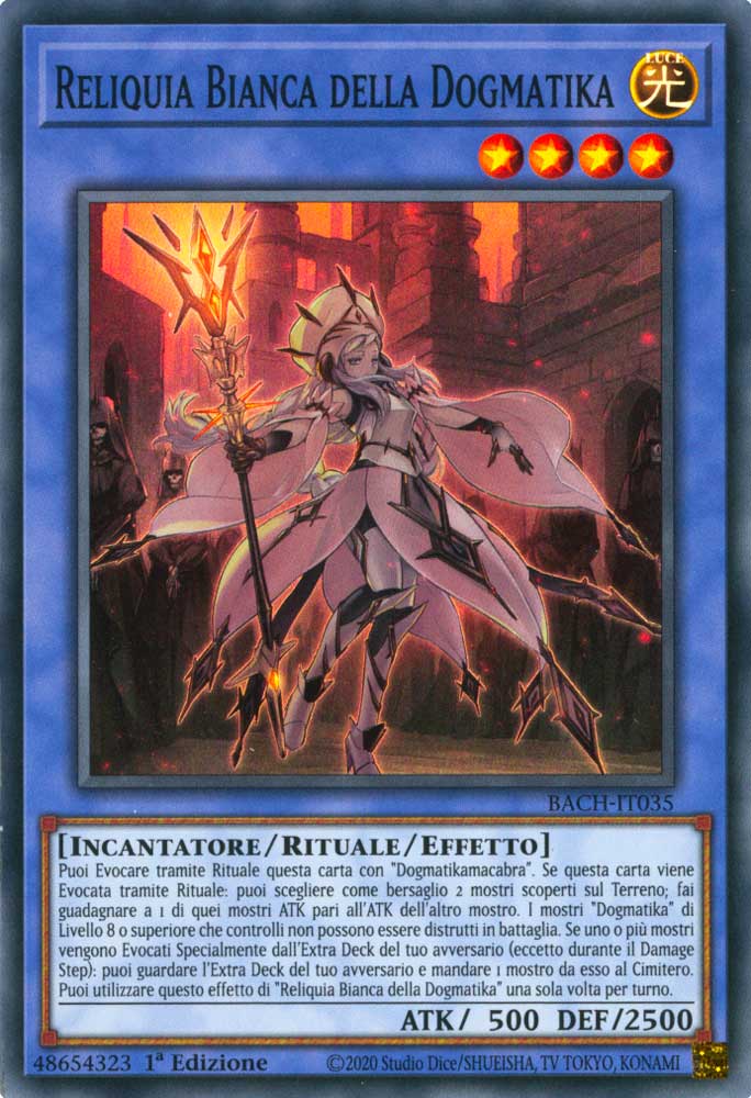 BACH-IT035 Reliquia Bianca della Dogmatika super rara 1a Edizione (IT) -NEAR MINT-