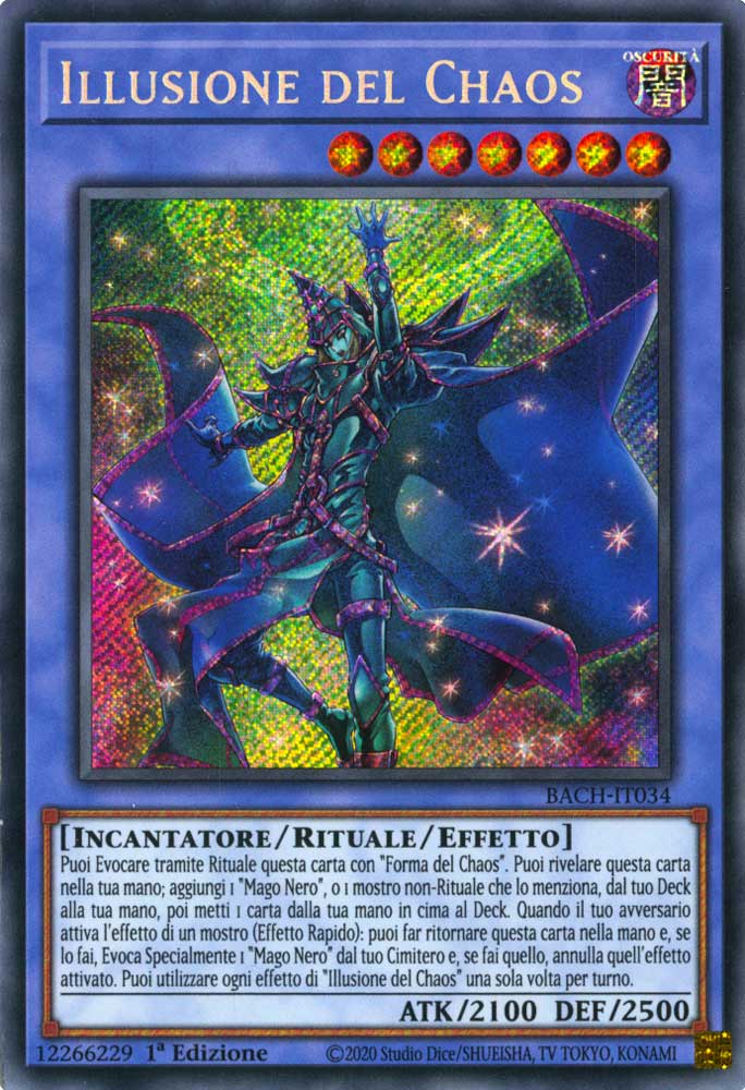 BACH-IT034 Illusione del Chaos rara segreta 1a Edizione (IT) -NEAR MINT-