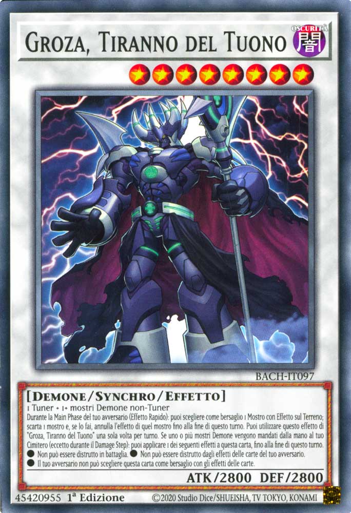 BACH-IT097 Groza, Tiranno del Tuono comune 1a Edizione (IT) -NEAR MINT-