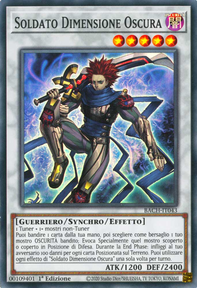 BACH-IT043 Soldato Dimensione Oscura super rara 1a Edizione (IT) -NEAR MINT-