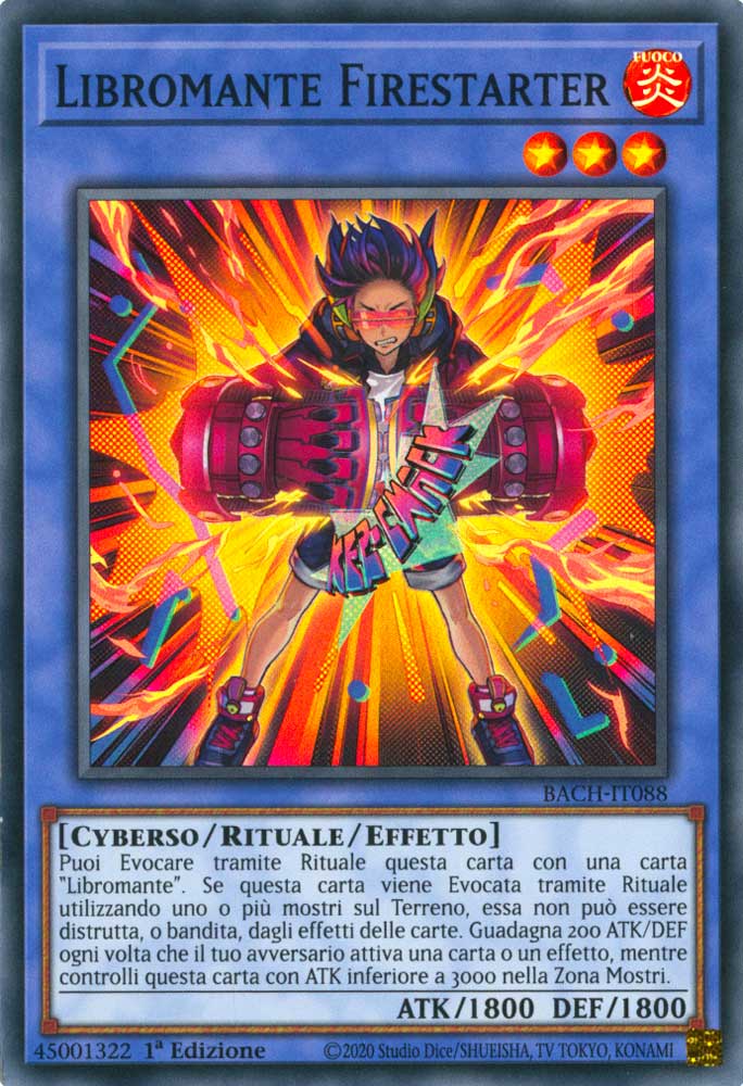 BACH-IT088 Libromante Firestarter super rara 1a Edizione (IT) -NEAR MINT-