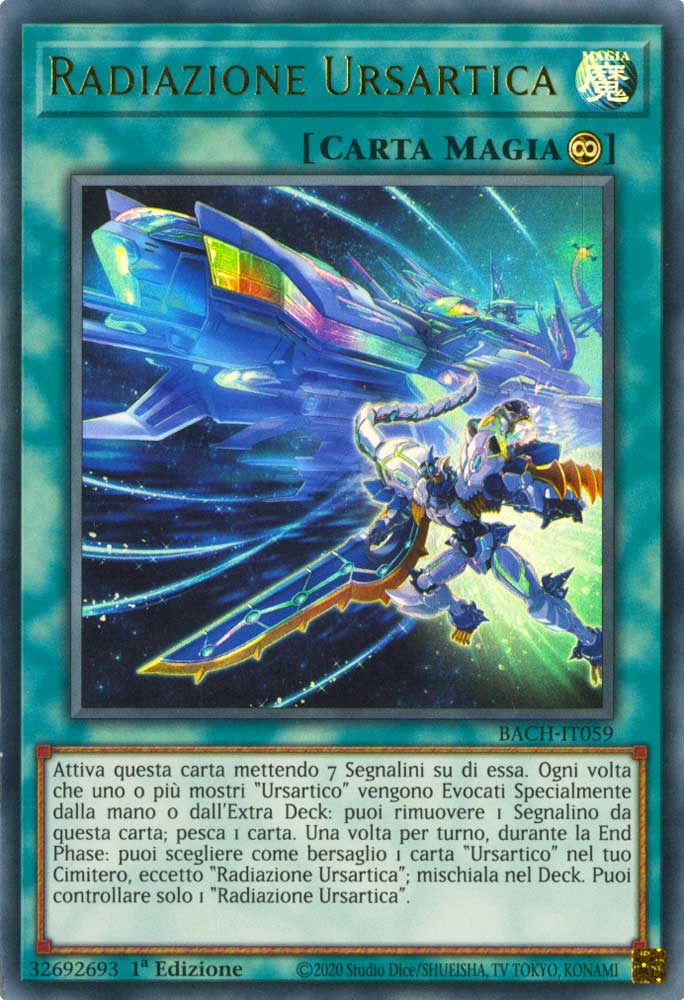 BACH-IT059 Radiazione Ursartica ultra rara 1a Edizione (IT) -NEAR MINT-