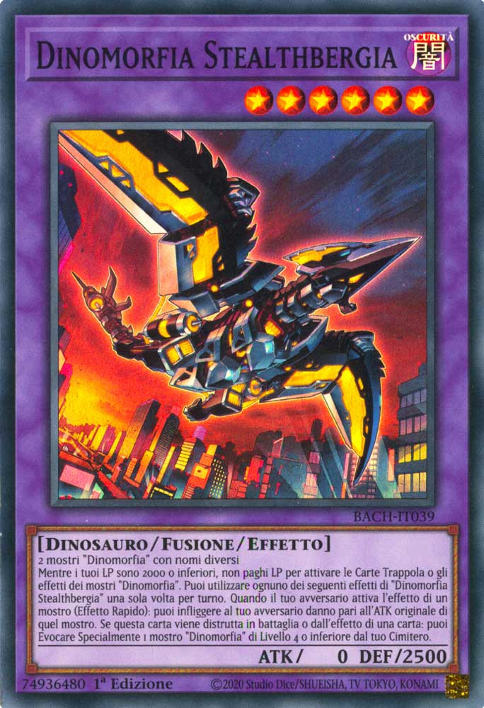 BACH-IT039 Dinomorfia Stealthbergia super rara 1a Edizione (IT) -NEAR MINT-
