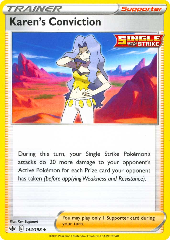 144 / 198 Karen's Conviction Non Comune normale (EN) -NEAR MINT-
