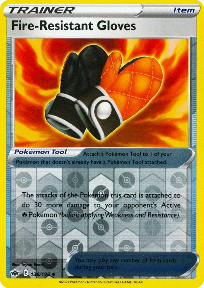 138 / 198 Fire-Resistant Gloves Non Comune Reverse foil (EN) -NEAR MINT-