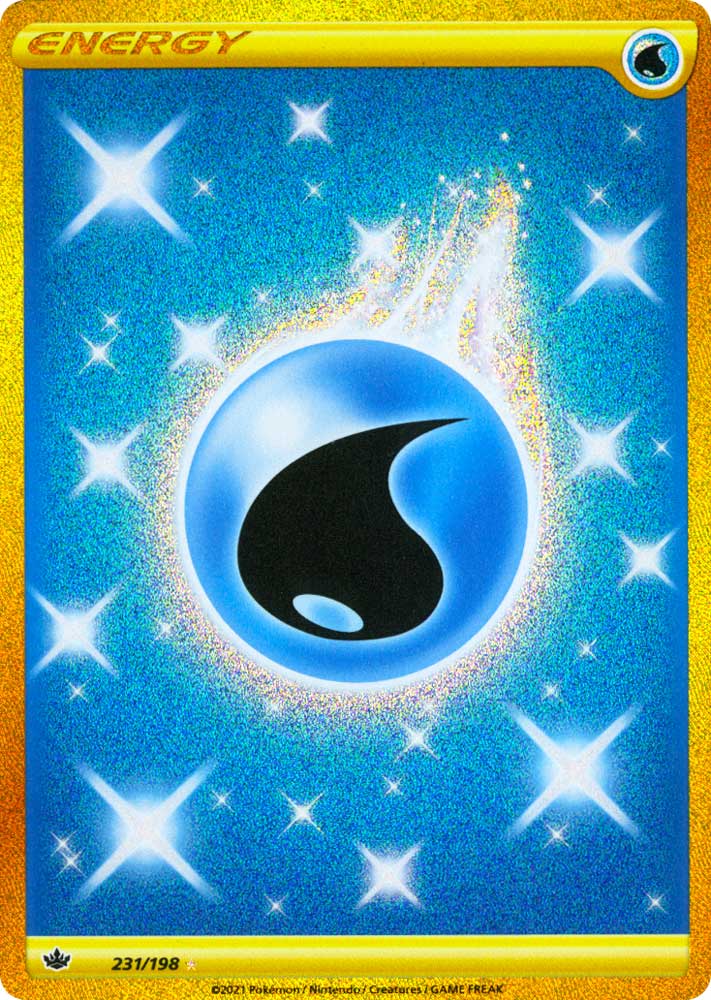 231 / 198 Water Energy Rara Segreta Gold foil (EN) -NEAR MINT-