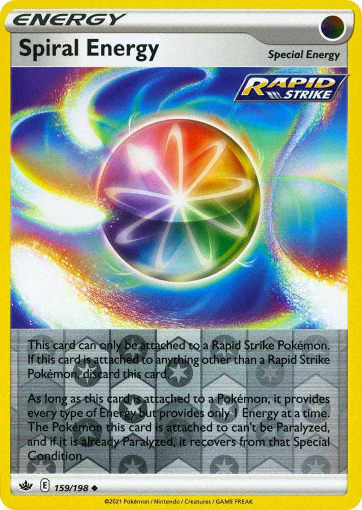 159 / 198 Spiral Energy Non Comune Reverse foil (EN) -NEAR MINT-