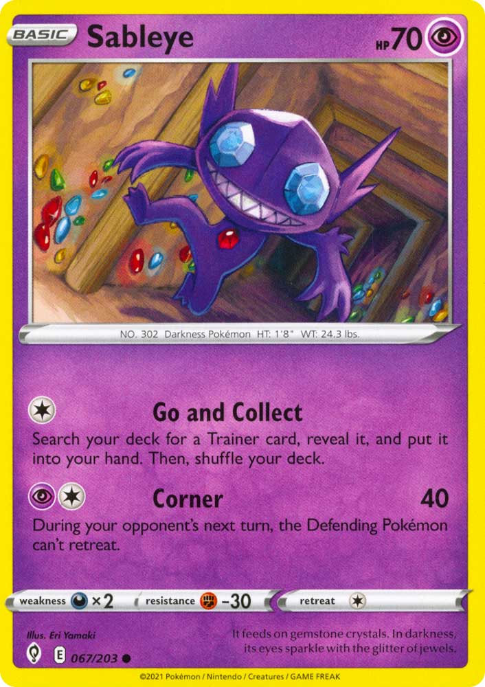 067 / 203 Sableye Comune normale (EN) -NEAR MINT-