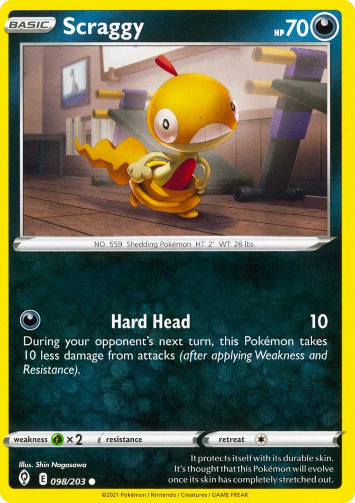 098 / 203 Scraggy Comune normale (EN) -NEAR MINT-