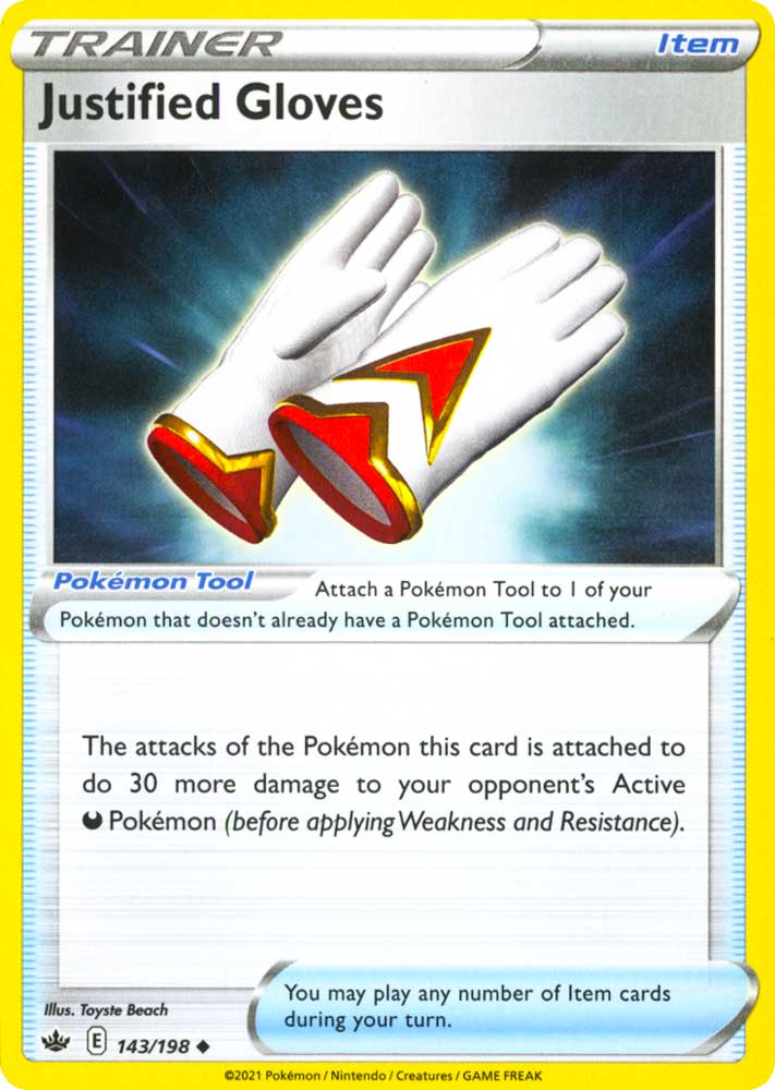 143 / 198 Justified Gloves Non Comune normale (EN) -NEAR MINT-