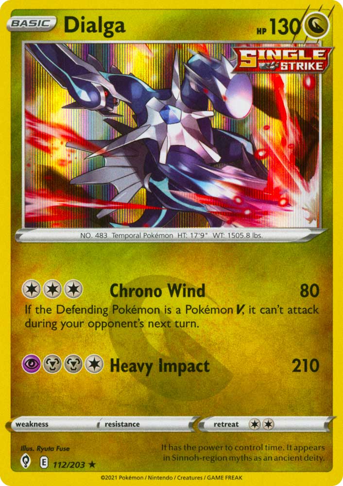 112 / 203 Dialga Rara Holo foil (EN) -NEAR MINT-