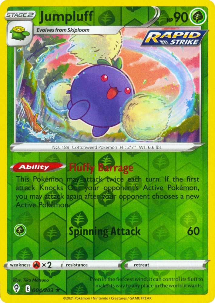 004 / 203 Jumpluff Rara Holo Reverse foil (EN) -NEAR MINT-