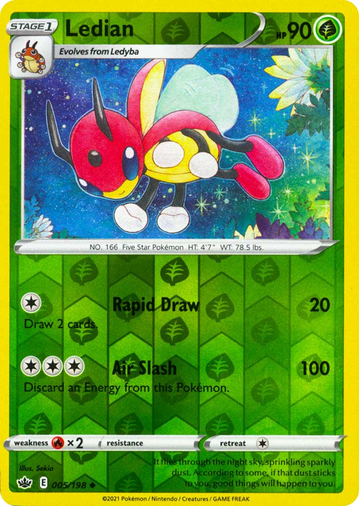 005 / 198 Ledian Non Comune Reverse foil (EN) -NEAR MINT-