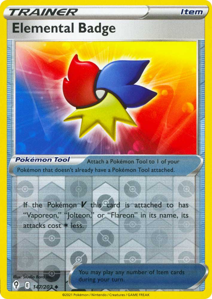 147 / 203 Elemental Badge Non Comune Reverse foil (EN) -NEAR MINT-