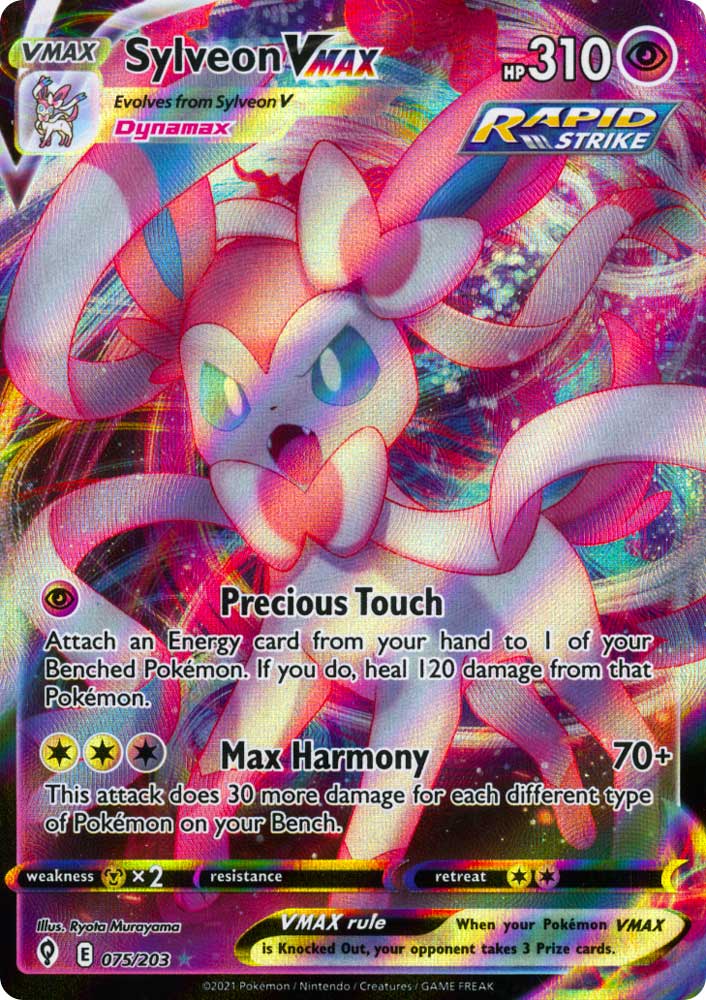 075 / 203 Sylveon VMAX Rara Holo VMAX foil (EN) -NEAR MINT-