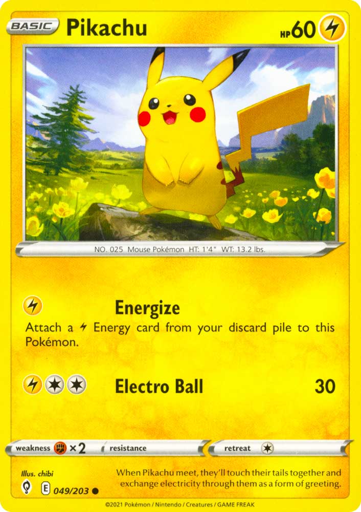 049 / 203 Pikachu Comune normale (EN) -NEAR MINT-