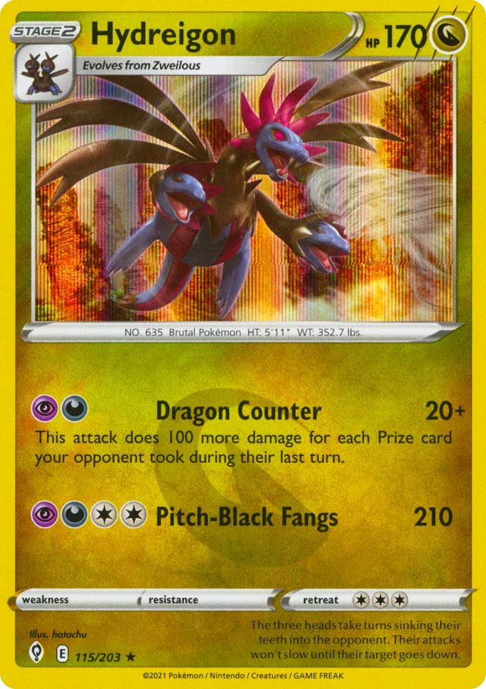 115 / 203 Hydreigon Rara Holo foil (EN) -NEAR MINT-