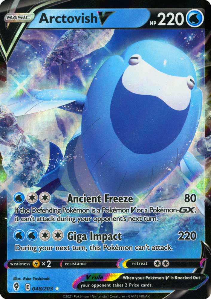 048 / 203 Arctovish V Rara Holo V foil (EN) -NEAR MINT-