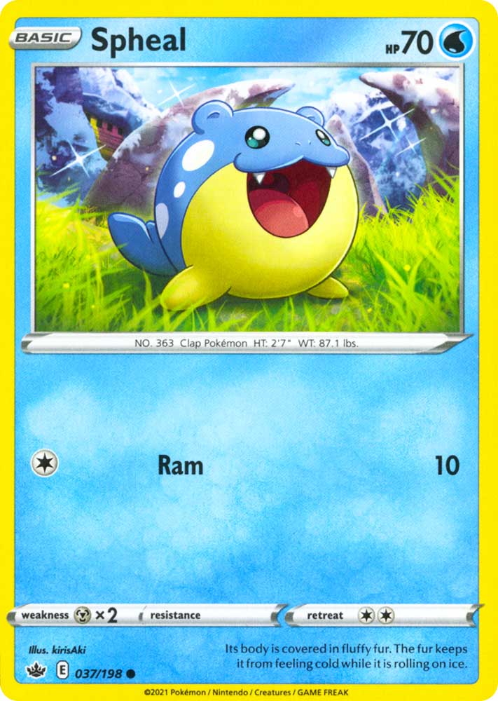 037 / 198 Spheal Comune normale (EN) -NEAR MINT-