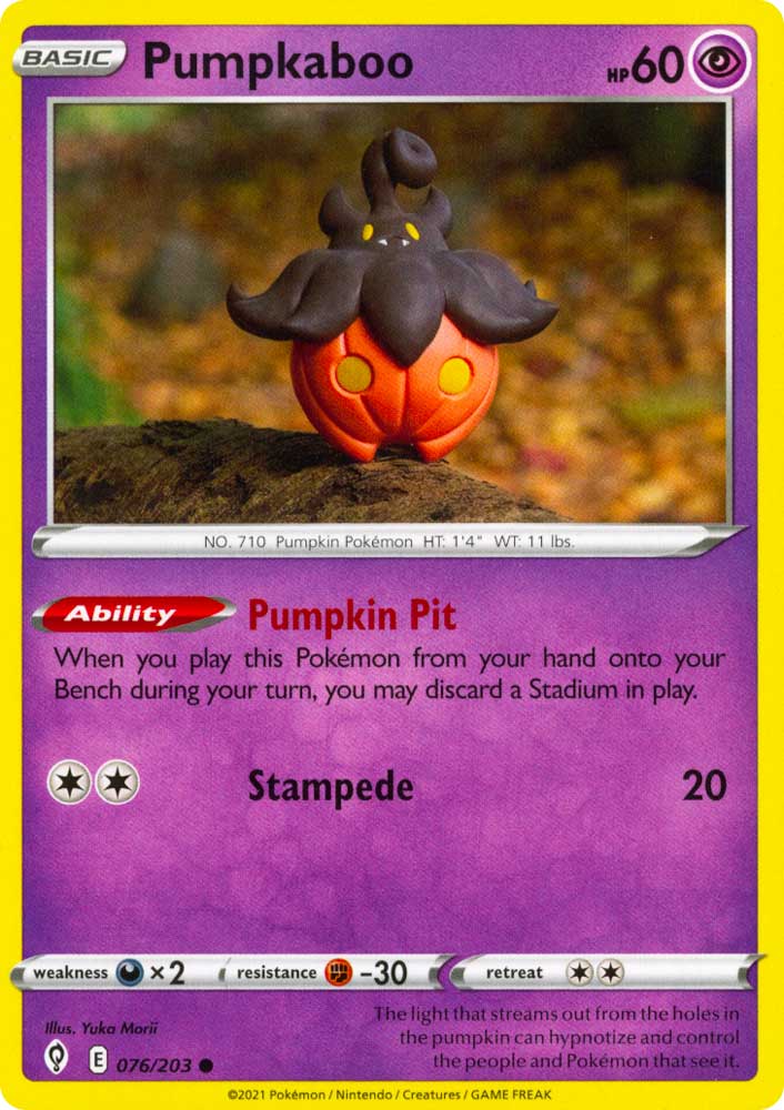 076 / 203 Pumpkaboo Comune normale (EN) -NEAR MINT-