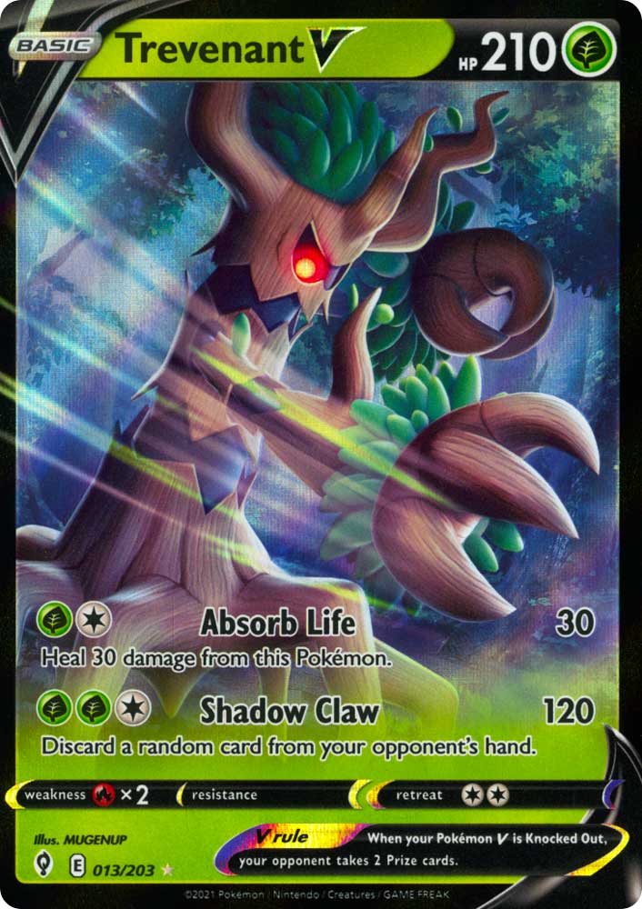 013 / 203 Trevenant V Rara Holo V foil (EN) -NEAR MINT-