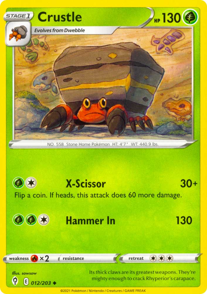 012 / 203 Crustle Non Comune normale (EN) -NEAR MINT-