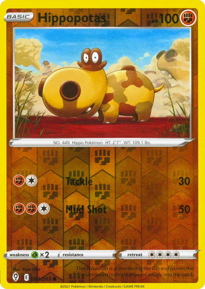 084 / 203 Hippopotas Comune Reverse foil (EN) -NEAR MINT-