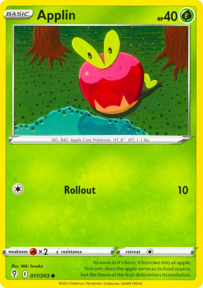 017 / 203 Applin Comune normale (EN) -NEAR MINT-