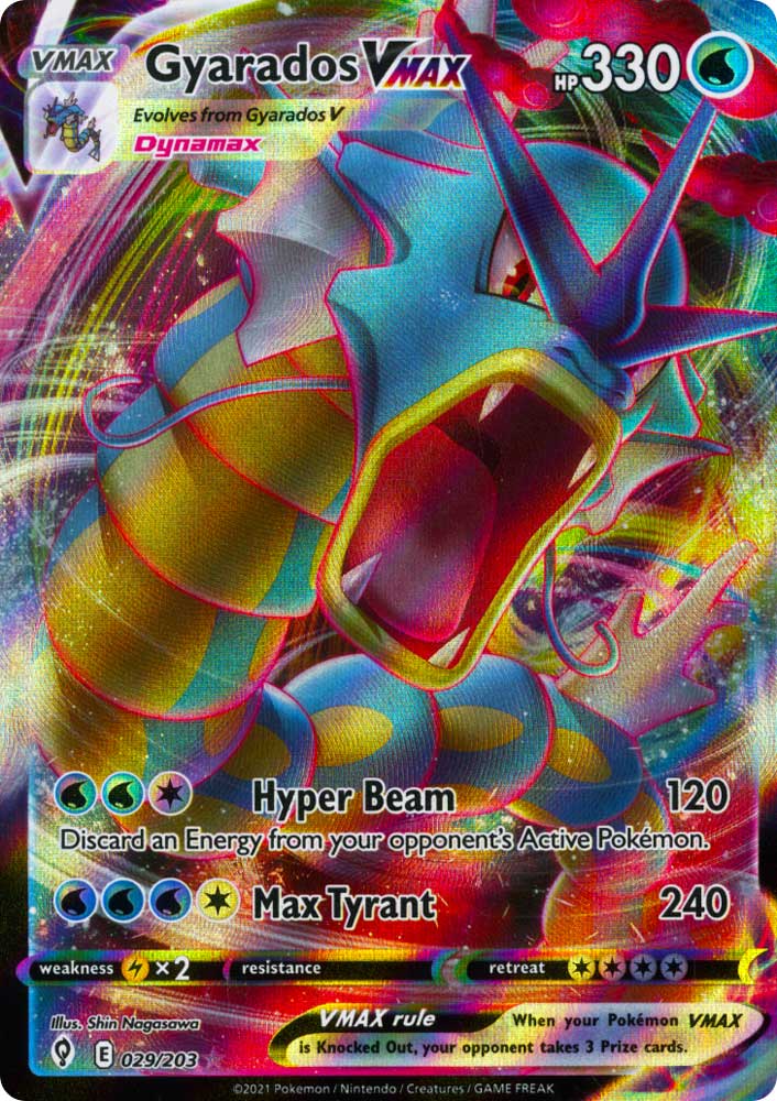 029 / 203 Gyarados VMAX Rara Holo VMAX foil (EN) -NEAR MINT-