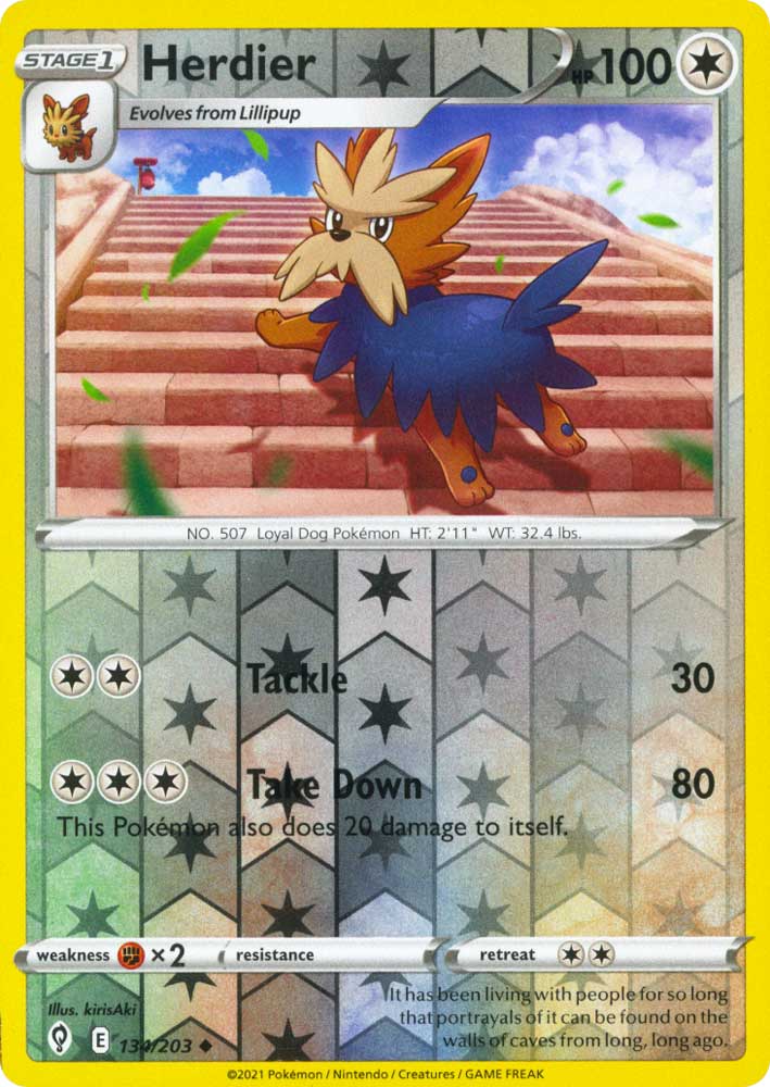 134 / 203 Herdier Non Comune Reverse foil (EN) -NEAR MINT-