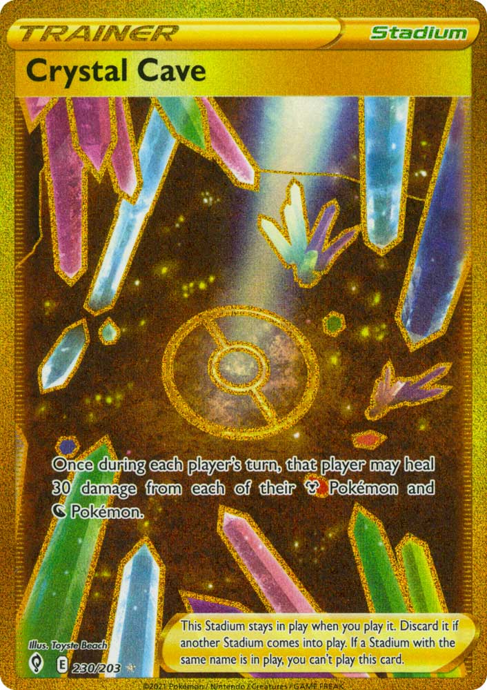 230 / 203 Crystal Cave Rara Segreta Gold foil (EN) -NEAR MINT-