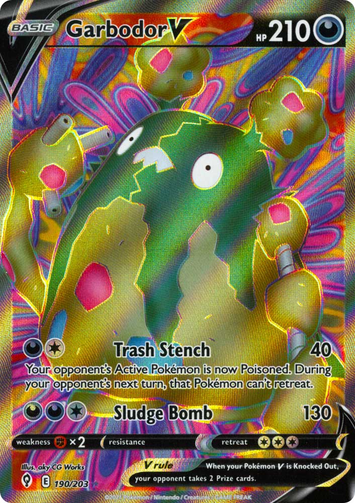 190 / 203 Garbodor V Ultra Rara V Full Art foil (EN) -NEAR MINT-