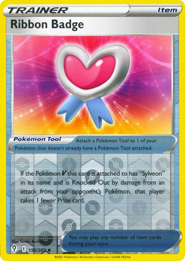 155 / 203 Ribbon Badge Non Comune Reverse foil (EN) -NEAR MINT-