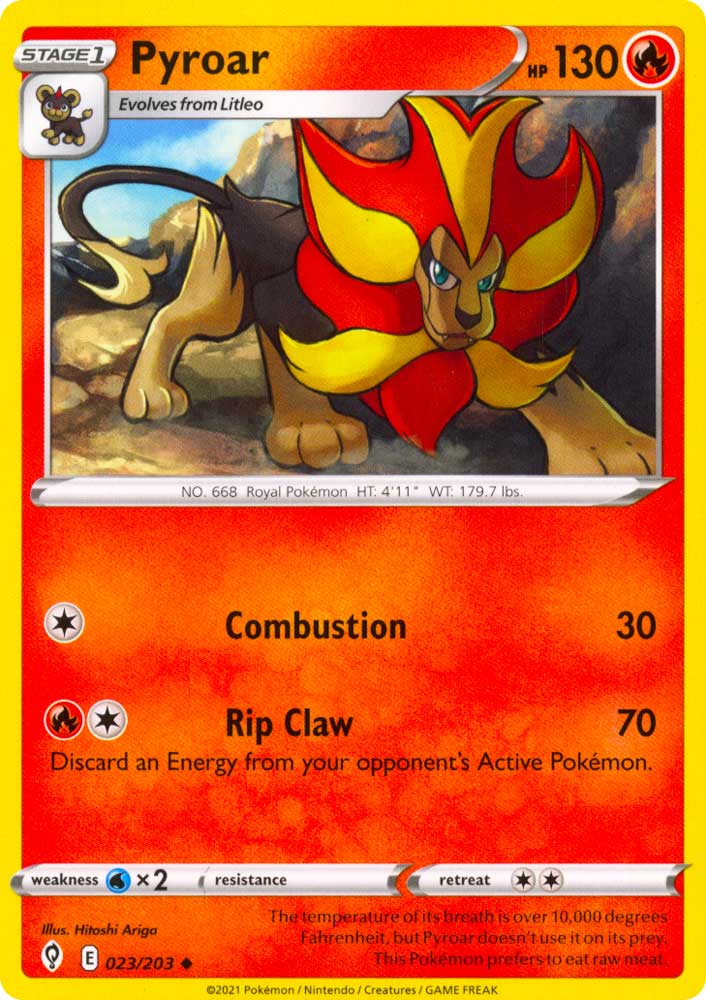 023 / 203 Pyroar Non Comune normale (EN) -NEAR MINT-