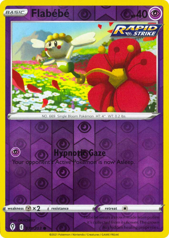 071 / 203 Flabebe' Comune Reverse foil (EN) -NEAR MINT-