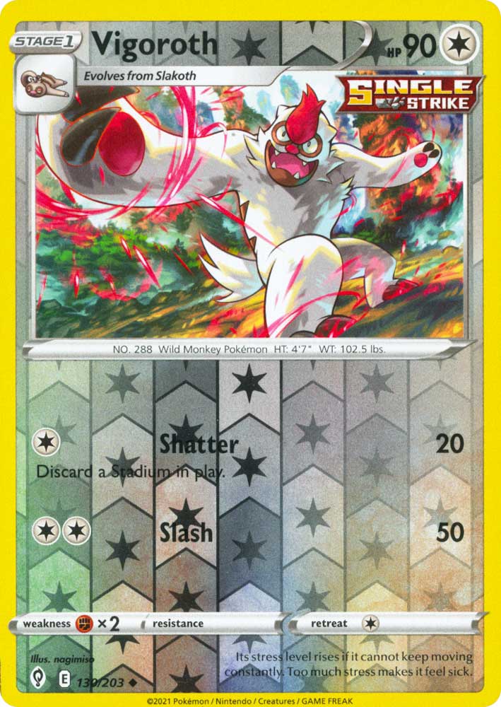 130 / 203 Vigoroth Non Comune Reverse foil (EN) -NEAR MINT-