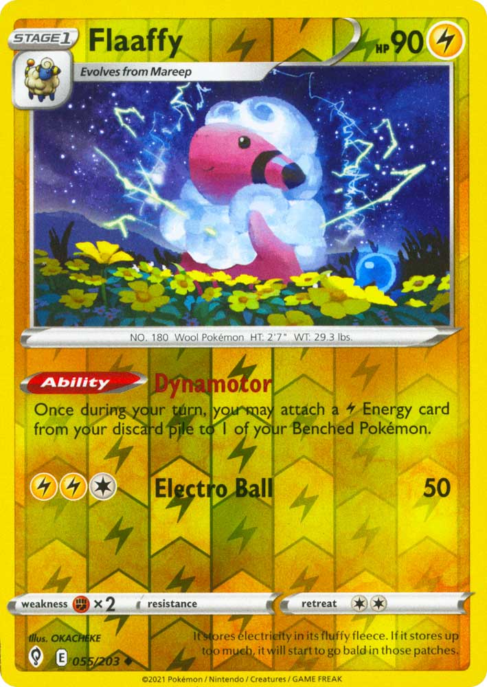 055 / 203 Flaaffy Non Comune Reverse foil (EN) -NEAR MINT-