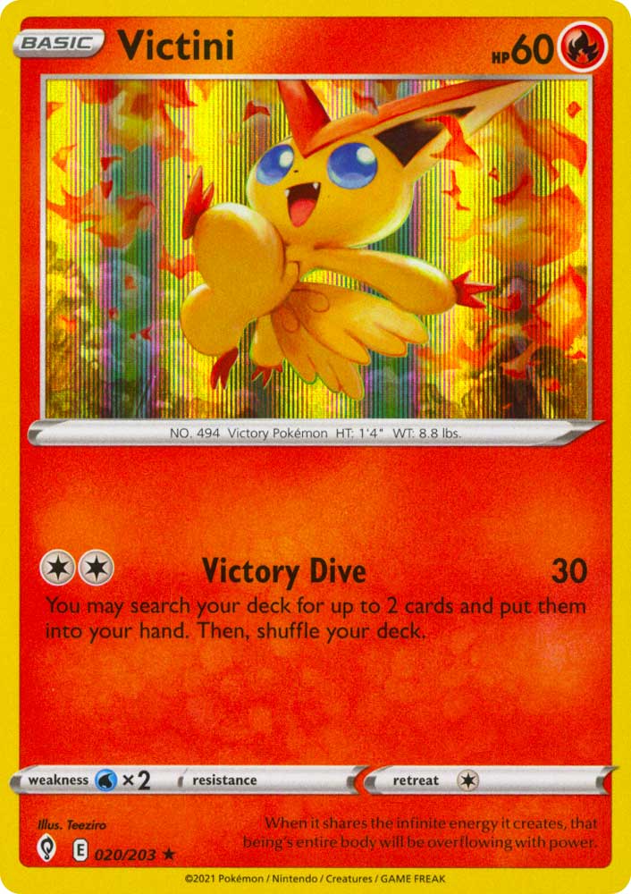 020 / 203 Victini Rara Holo foil (EN) -NEAR MINT-